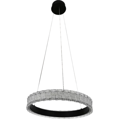 نجف مودرن أسود لون الانارة 3 اضاءات 48 واط قطر 40 سم