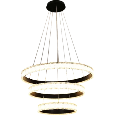 نجف مودرن اسود لون الانارة 3 اضاءات 400600800 225 واط