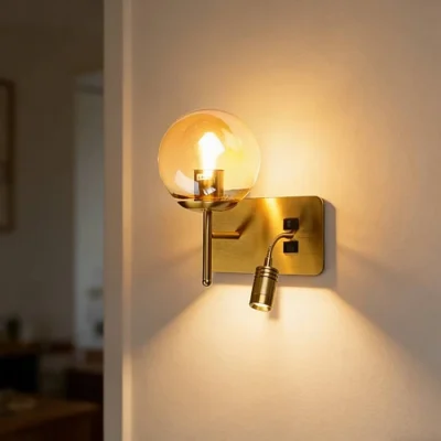 إضاءة ابليك حائط مودرن مفرد زيتي E27*1L