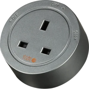 راس فيش مسار كهربائي ثلاثي دائري لون جرافيت 13 امبير توفل