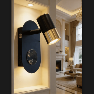 LED- WALL LAMP 119 BK+GD 3COL ابليك بطارية ROZ