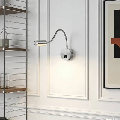 ابليك حائط جداري مودرن ابيض لون الانارة اصفر (نسخة)