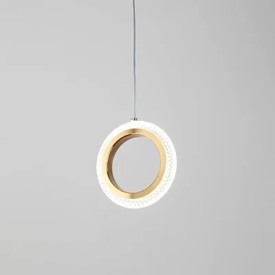 علاقي مفرد حلقة ذهبي لون الانارة 3اضاءات متعددة 9 واط