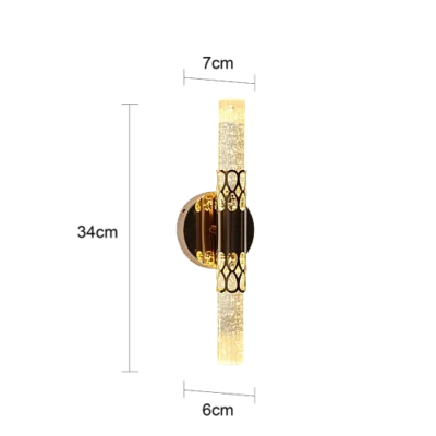 إضاءة أبليك حائط مودرن ذهبي لون الانارة 3 اضاءات واط 7