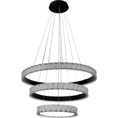 نجف مودرن اسود لون الانارة 3 اضاءات 400600800 225 واط