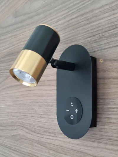 LED- WALL LAMP 119 BK+GD 3COL ابليك بطارية ROZ