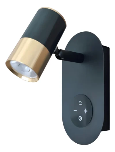 LED- WALL LAMP 119 BK+GD 3COL ابليك بطارية ROZ