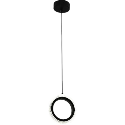 HA-C5163-1-BK (3)-500x500h علاقي مفرد حلقة اسود لون الانارة 3اضاءات 9 واط