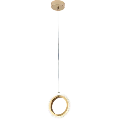 علاقي مفرد حلقة ذهبي لون الانارة 3اضاءات متعددة 9 واط