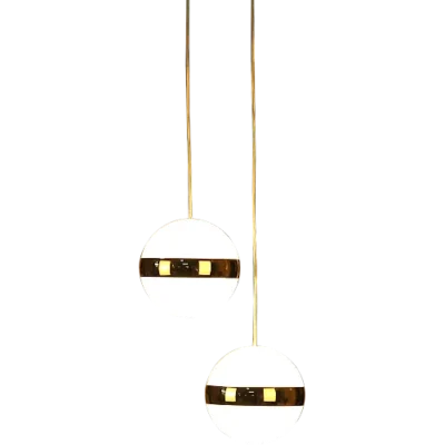 نجف مودرن ذهبي لون الانارة 3 اضاءات 30 واط مجوز