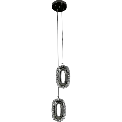 نجف مودرن اسود نيكل كروم لون الانارة 3 اضاءات 5 واط مجوز