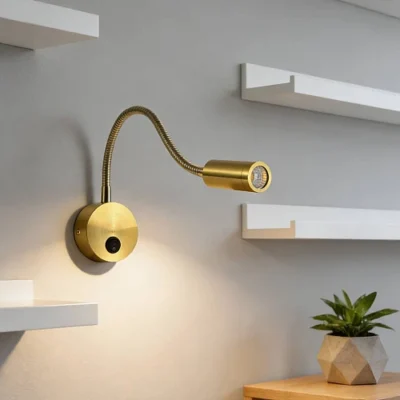 إضاءة أبليك حائط مودرن زيتي لون الانارة اصفر