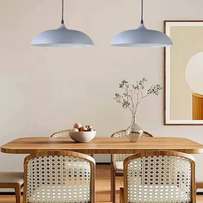 علاقي مفرد مودرن رمادي مع ابيض E271L قطر 45سم