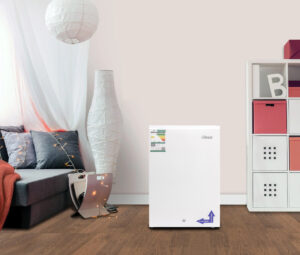 أوجين ثلاجة 90 لتر ,3.16 قدم مكعب ,باب واحد ,دي – فروست ,أبيض – UR1DK90