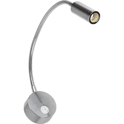 ابليك حائط جداري مودرن فضي لون الانارة اصفر