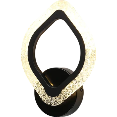 إضاءة أبليك حائط مودرن اسود لون الانارة 3 اضاءات واط 5