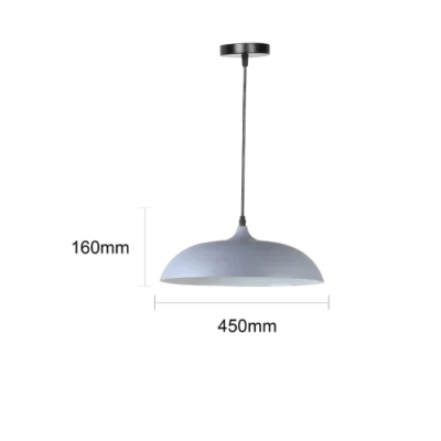 علاقي مفرد مودرن رمادي مع ابيض E271L قطر 45سم