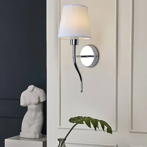 إضاءة جلو جليم جدارية مفرد مودرن فضي 1L E14