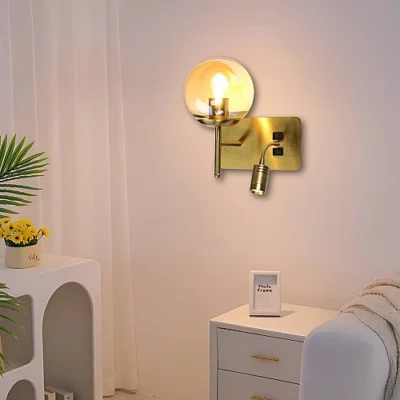 إضاءة ابليك حائط مودرن مفرد زيتي E27*1L