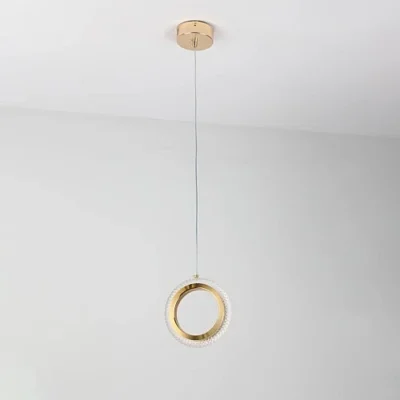 علاقي مفرد حلقة ذهبي لون الانارة 3اضاءات متعددة 9 واط