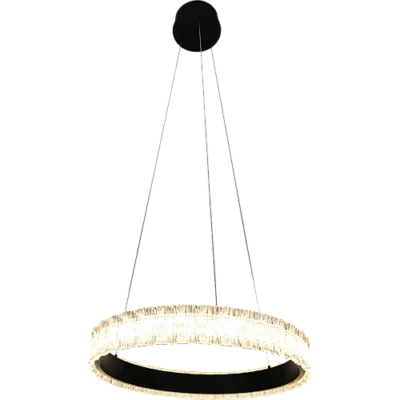 نجف مودرن أسود لون الانارة 3 اضاءات 48 واط قطر 40 سم