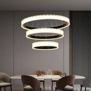 نجف مودرن اسود لون الانارة 3 اضاءات 400600800 225 واط