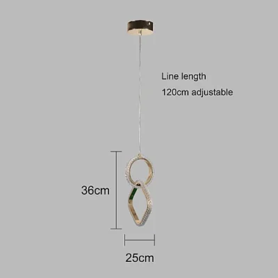 علاقي مودرن ذهبي لون الانارة 3 اضاءات 9 واط