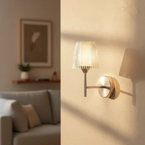 إضاءة ابليك حائط مفرد فضي1*E14