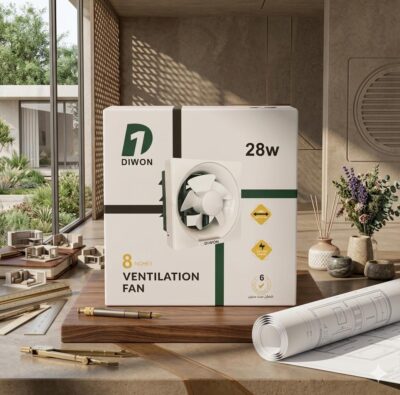 شفاط جداري - DIWON - 28W- 8 INCHES - 6 YEARS