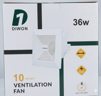 شفاط ديكــــــــــــور-DIWON - 36W -10  INCHES - 6 YEARS