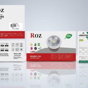 سبوت لايت ليد ظاهري روز (Roz) | موديل LM90 (MD8805-15W)