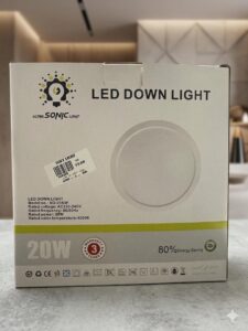 💡لطش إضاءة داون لايت LED متحركة (Ultra Sonic Light) بقدرة 20 واط