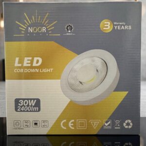 💡لطش إضاءة داون لايت LED COB بقدرة 30 واط - من نور رايز (Noor Rays)شفاف