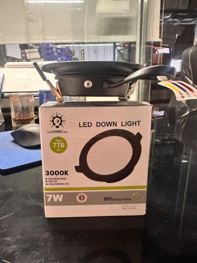 WhatsApp Image 2026-06-30 at 1.31.10 PM كشاف ليد داون لايت (LED Down Light) من Ultra Sonic Light- 7w- المونيوم كامل