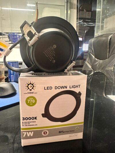 WhatsApp Image 2026-06-30 at 1.31.10 PM3 كشاف ليد داون لايت (LED Down Light) من Ultra Sonic Light- 7w- المونيوم كامل