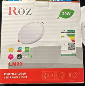 💡 بانل LED دائري 20 واط – ROZ